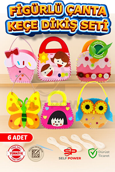 Self Power Keçe Dikiş Seti Yeni Başlayanlar İçin Dikiş Öğrenmek İçin Mükemmel...