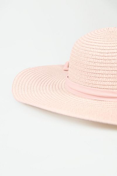 Fulla Moda Straw Hat with Ribbon