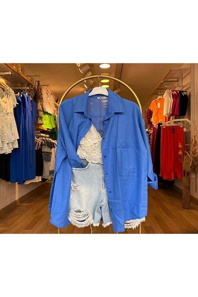 Modahiro Cămașă oversize de in pentru femei