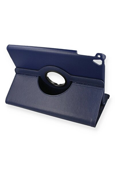 AYKAN iPad 9.7 (2018) Compatible Case 360 Tablet Leather Case - Navy Blue - 19996-8715