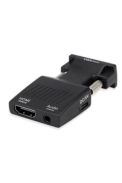 divendi-ro VGA (D-SUB) to HDMI Plug&Play Converter, Full-HD - Black