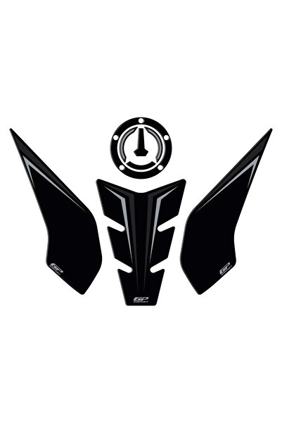 GP KOMPOZİT GP Kompozit QJ MOTOR SRK 400 RR 2023-2024 Uyumlu Tank Pad Siyah