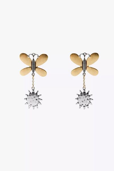 My Joyas Design Zr Model Sun & Butterfly Earrings