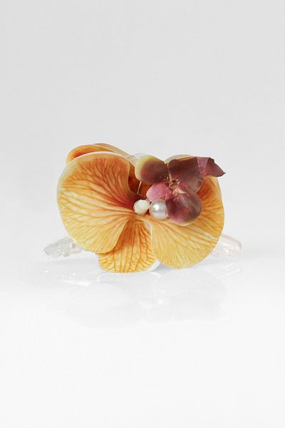 Fulla Moda Orchid Flower Latch Buckle