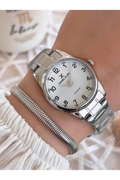 Daniel Klein Steel Cord 3 Atm Water Resistant Special Design Women Wrist Watch+Bracelet Vs.Blkt.0475