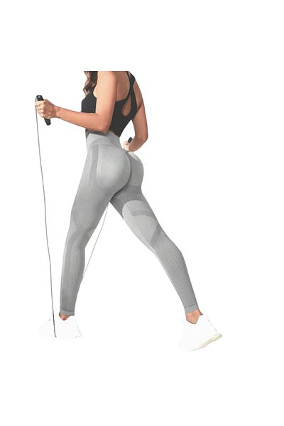 OEM Colanti Sport Eleganti, Talie Inalta Si Efect Push-up, Gri