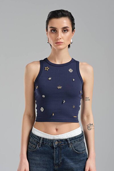 tw3 Γυναικείο αξεσουάρ με λεπτομερή σχεδίαση Crop