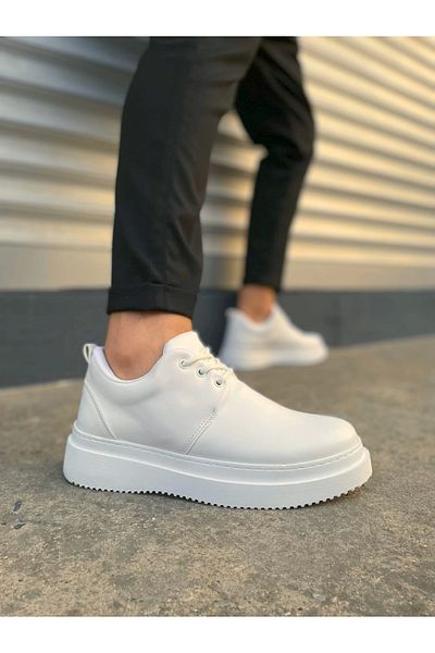 TB Terzi Bey Tbx03 Luxor Lace-Up Skin Men's Casual Sports Classic Shoes Cbt - White