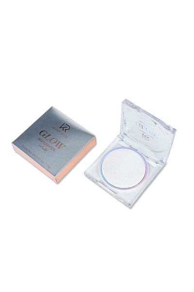 Kerry Rose GLOW HIGHLIGHTER Pearlescent silver face highlighter, high glow and perfect hold