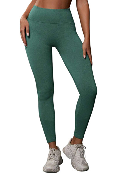 OEM Women's Push-up Tights, Green