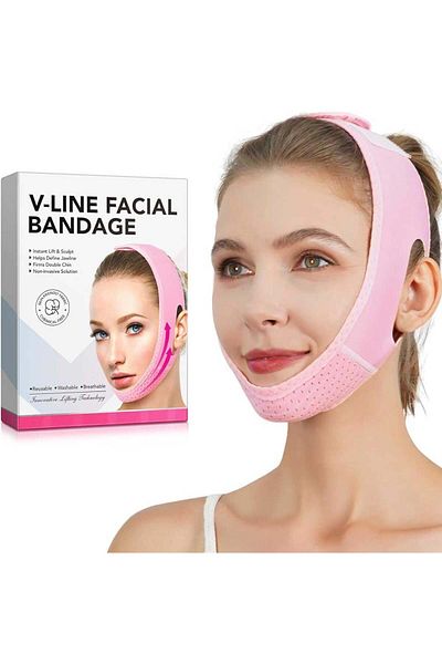 NOVA KISS Premium Facial Bandage for Double Chin Reduction, V-Line, Non-Invasive