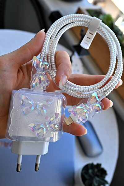 Go Aksesuar iPhone 18/20/25 W Şarj Cihazı Uyumlu 5 Parça Şarj Koruma Seti