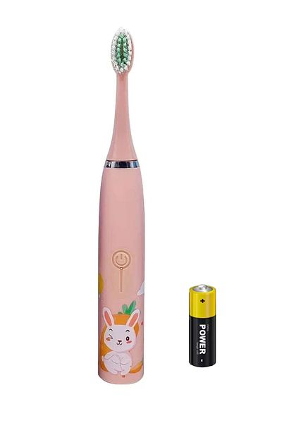 MOAWAVE Soft Electric Toothbrush for Children +3, with battery included, Pink color MOAWAVE™