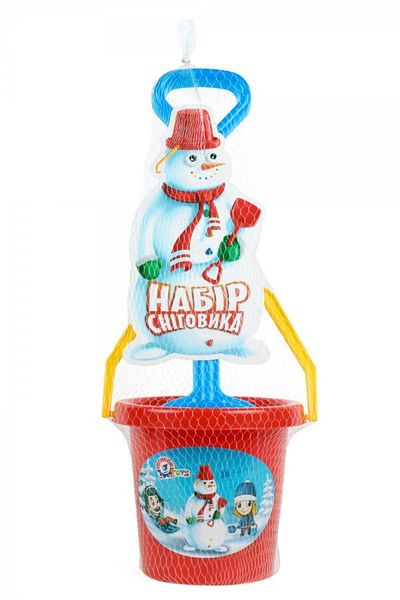Divendi Snowman building set with bucket for children over 3 years