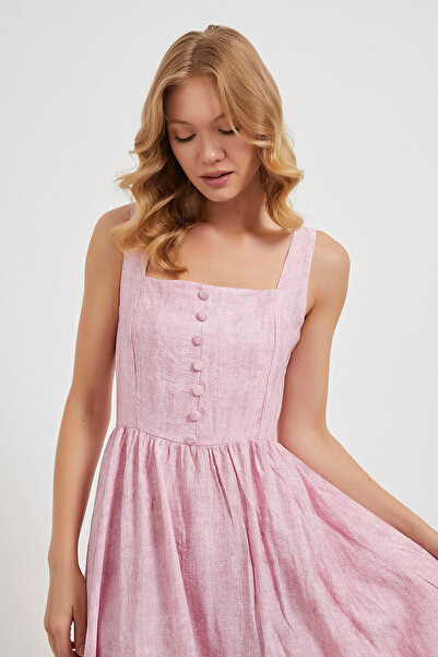 Arma Life ARMALIFE 4835 ΓΥΝΑΙΚΕΙΟ ΦΟΡΕΜΑ ΜΑΞΙ ΜΕ ΚΟΥΜΠΙ ΜΠΡΟΣΤΑ ΛΕΠΤΟΜΕΡΗ ΓΙΑΠΕΛ