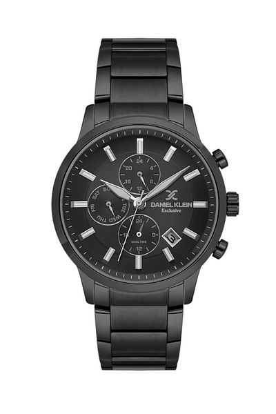 Daniel Klein Dke.6.10924-6 Exclusive All Functions Active Steel Plating 3 Atm Water Resistant Smoked