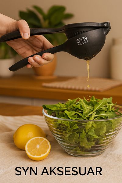 SYN AKSESUAR Professional Kitchen Type Lemon & Citrus Juicer, Durable Casting Lemon Squeezer