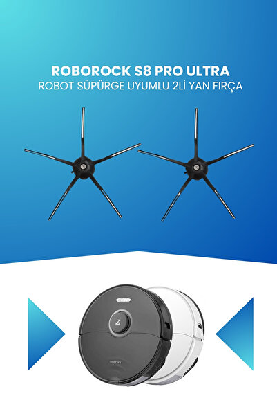ELECTROLL Perie laterală compatibilă cu aspiratorul robot Roborock S8 Pro Ult...