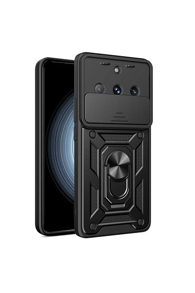 CepteToptan حافظة Realme 11 Pro من السيليكون مع حلقة عدسة Pars - أسود - MKİ3075-3895
