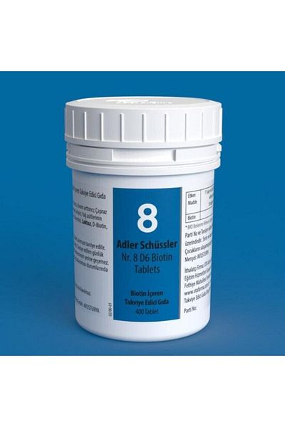 adler Schüssler Salts No: 8 - D6 Biotin 400 Tablets