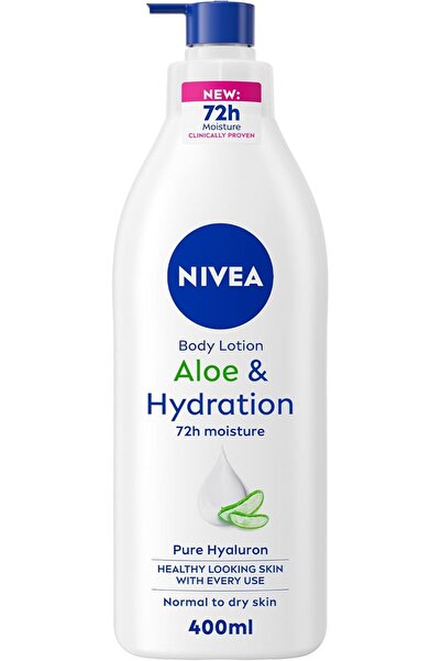 NIVEA Aloe Vera & Hydration Body Lotion for Normal to Dry Skin, 400 ml