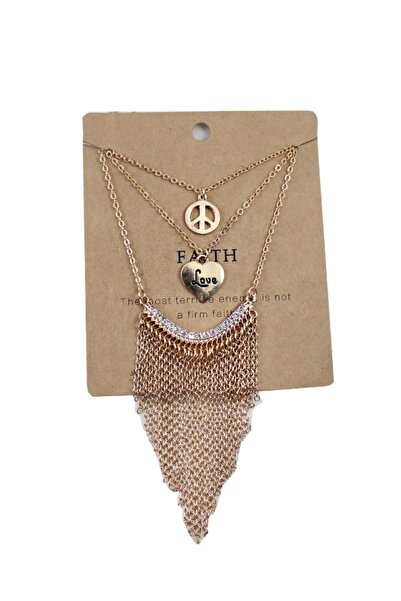 Chiccy Love - Piece Zincir Sallantılı Kolye