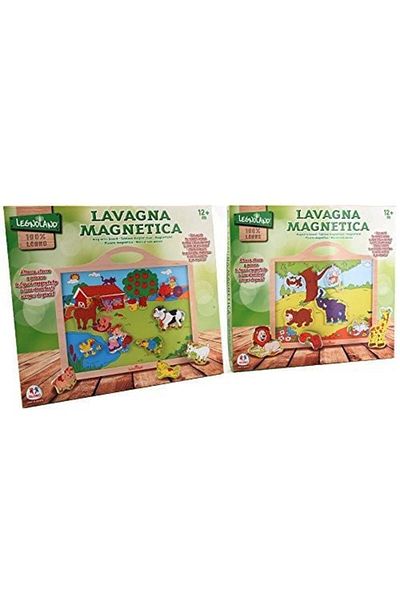 GLOBO LEGNOLAND wooden magnetic board with animals from Globo Legnoland for children from 1 year+
