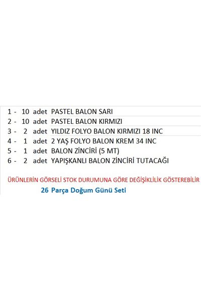 ZENVİVA Fan Galben, Roșu 20 Baloane 2 Stele, Set de baloane din folie crem pentru 2 ani