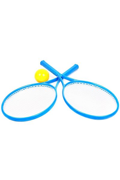 Divendi Tennis racket set for children 5 years+, with ball, plastic, blue