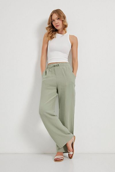 Arma Life Armalife 7051 elastic waisted muslin women's pants