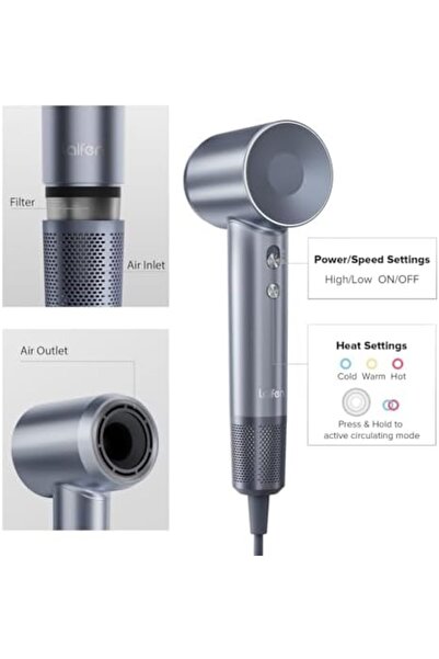 Laifen Hair Dryer Swift (Silver Blue)
