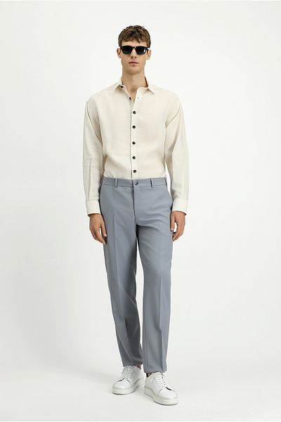 Kiğılı Relax Fit Relaxed Cut Lycra Classic Fabric Trousers
