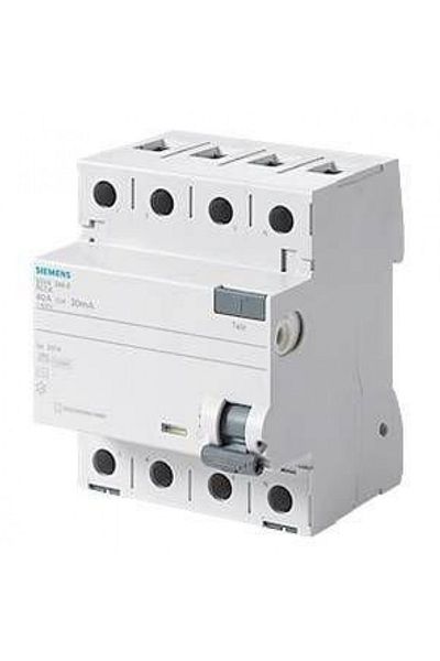 Siemens 3X40A Neutral Output 300Ma 400V 4 Pol 5Sv5644-6 Three Phase Residual Current Protection Relay