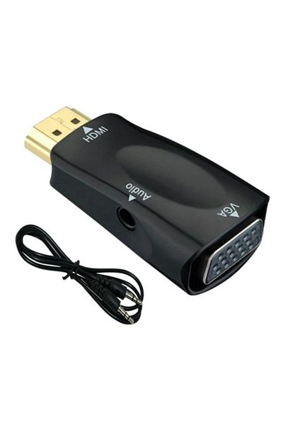 divendi-ro HDMI to VGA Adapter,Compatible with smartphones and tablets - Black