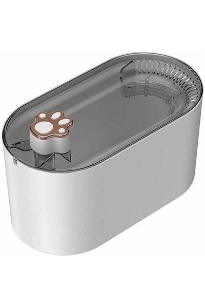 Welora Automatic water dispenser, Fountain type for cats and dogs - White