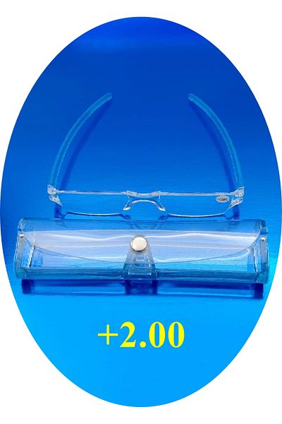 TAN EXPRESS +2.00 Book Reading Glasses & Computer Glasses & Near Glasses 1 Piece