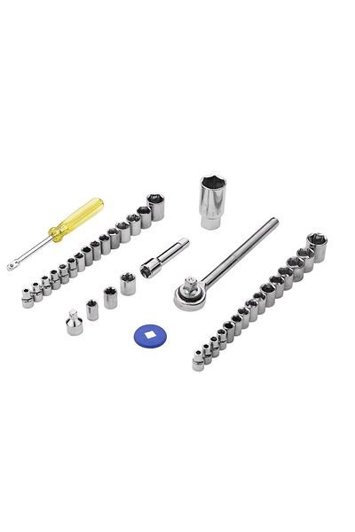 divendi-ro Complete set with 40 tubular steel wrenches, sizes 9-32mm