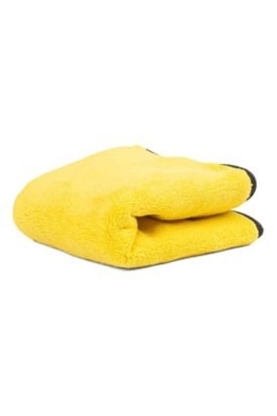 AMIO Lavetă auto din microfibră pentru lustruit 40 cm x 60 cm, galben și gri, 950 g/m²