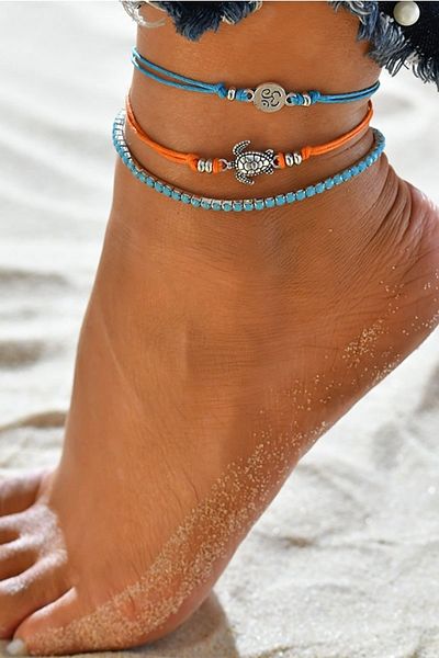 Chiccy Multi Anklet Set with Drawstring Object