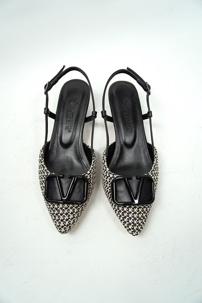 Emel Yıldız Short Heel Straw Evening Shoes