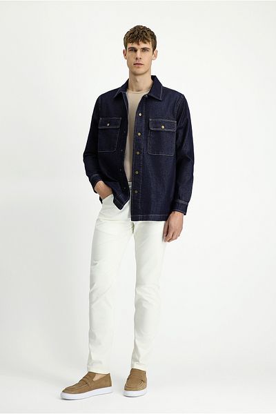 Kiğılı Regular Fit Cotton Shirt Coat
