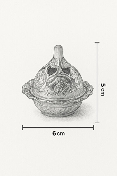 Hyge Bakır Konik Tütsülük | Copper Incense Burner – El İşçiliği/Handcrafted