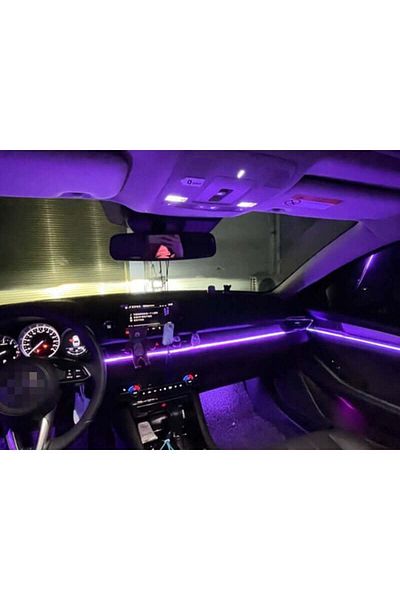 divendi-ro Car ambient light kit, RGB, 18 in 1, flexible wire, app, bluetooth and remote control