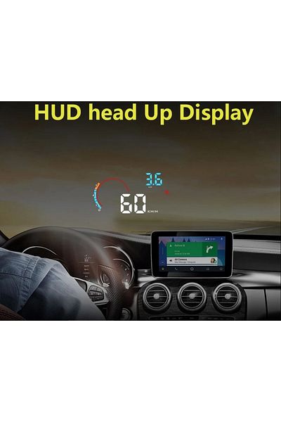 divendi-ro 5.5" D2000 5.5" HUD head-up display with windshield projection with OB2 socket, with speed alarm