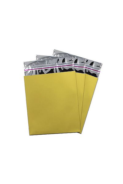 ALPJOY Metallized Bag Luxury 50Pcs 25X35 Gold