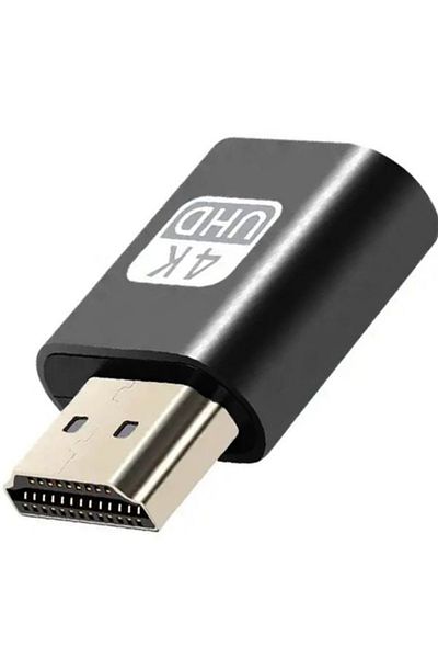 divendi-ro HDMI adapter for monitors and graphics card, 4K resolution - Black