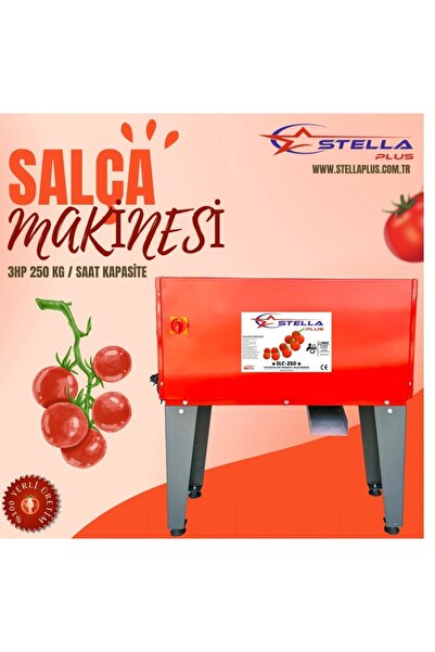 Stella Plus SLC-250 3HP 250 KG / Saat Kapasiteli Salça Makinesi