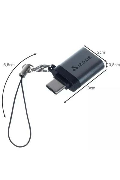 Welora USB 3.0 to USB Type-C adapter, data transfer speed 5 Gbps - Silver
