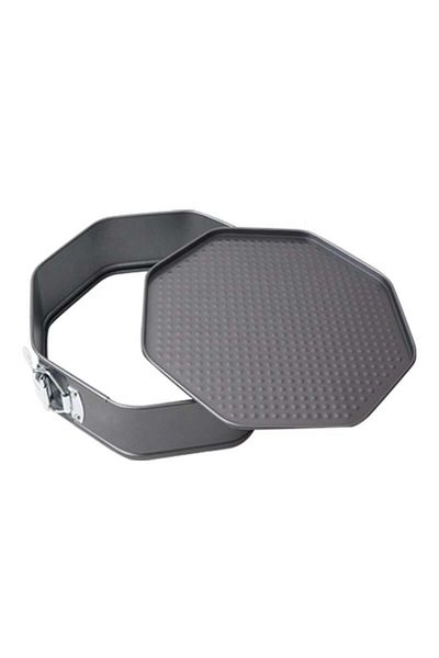 divendi-ro Set of 3 octagonal baking trays with removable bottom, carbon steel