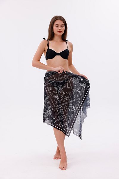 tarzınısec Interior Shows Transparent Pareo - Bandana Flower Model 150X95 cm